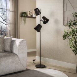 Kenan 3-lichts Vloerlamp Bruin