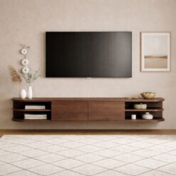 Luca zwevend Tv meubel Walnoot 190 cm