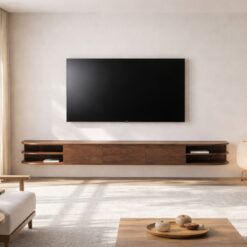 Luca zwevend Tv meubel Walnoot 250 cm