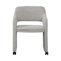 Lyric Eetkamerstoel Met Wielen Greige