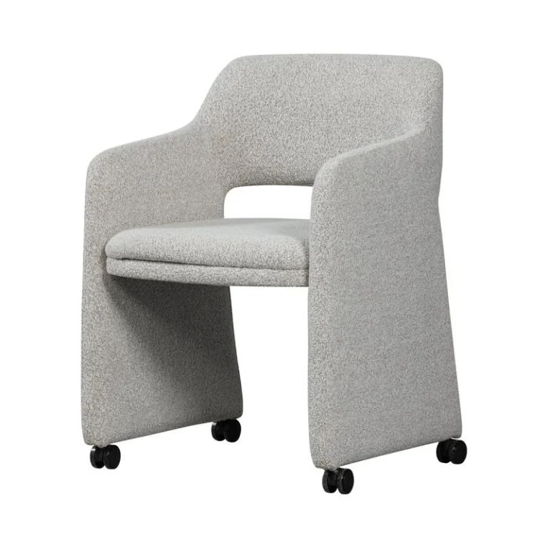 Lyric Eetkamerstoel Met Wielen Greige