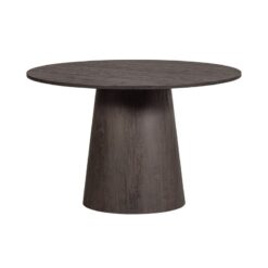 Maan Eettafel Rond MDF Donkerbruin 120cm