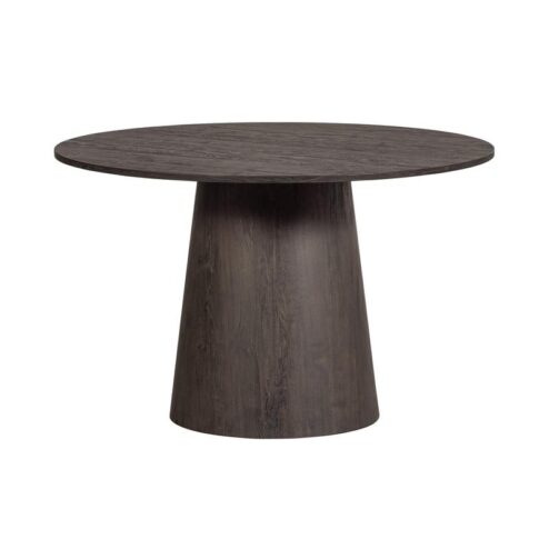 Maan Eettafel Rond MDF Donkerbruin 120cm