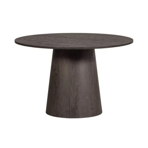 Maan Eettafel Rond MDF Donkerbruin 120cm