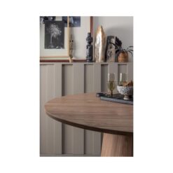 Maan Eettafel Rond MDF Walnoot 120cm