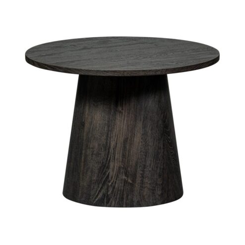 Maan Salontafel rond MDF Donkerbruin 60cm