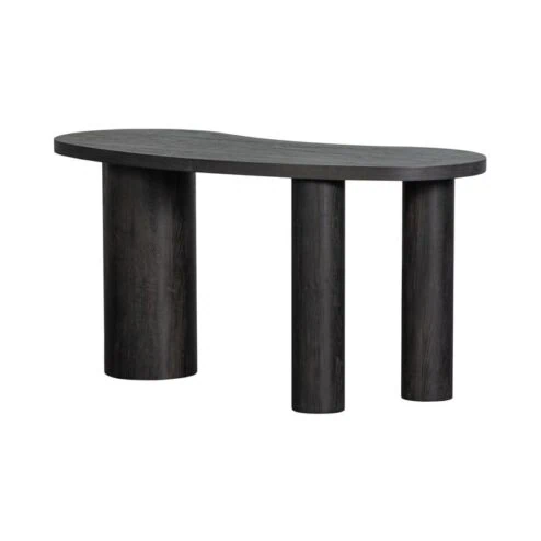 Maan Sidetable Organisch MDF Donkerbruin 150cm