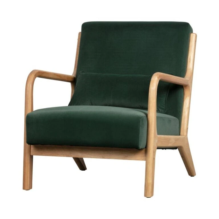 Mark Fauteuil Velvet Flesgroen
