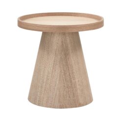 Maud Bijzettafel Conisch rond MDF Naturel 39cm
