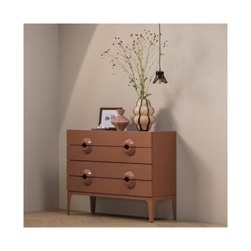 Merge Ladekast Eucalyptushout Oudroze 110cm