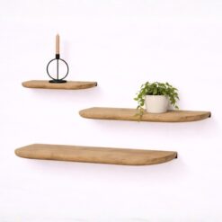 Mette Wandplank zwevend Naturel 100cm