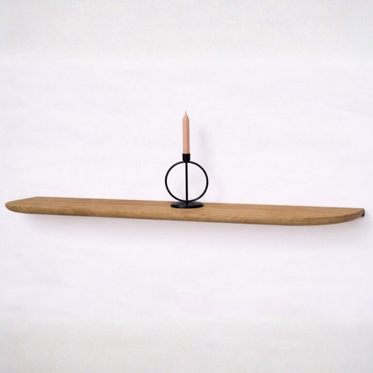 Mette Wandplank zwevend Naturel 140cm