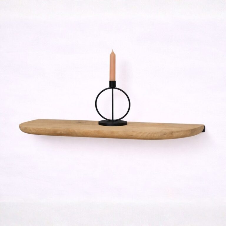 Mette Wandplank zwevend Naturel 60cm