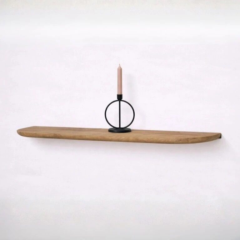 Mette Wandplank zwevend Naturel 80cm