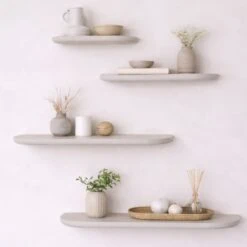 Mette Wandplank zwevend Zand 100cm