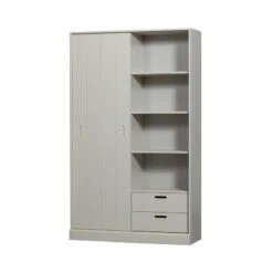 Mila Schuifdeurkast Dennenhout Dust 120cm