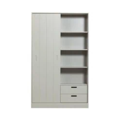 Mila Schuifdeurkast Dennenhout Dust 120cm