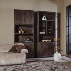 Mincio Vakkenkast bruin eikenfineer 90cm