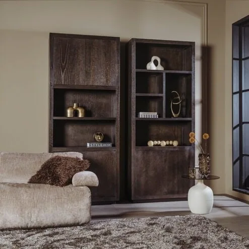 Mincio Vakkenkast bruin eikenfineer 90cm