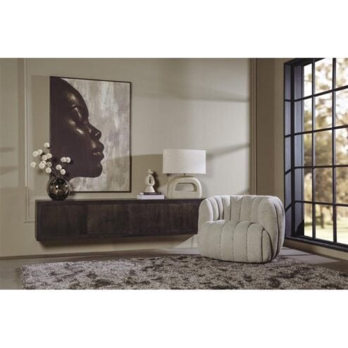 Mincio zwevend Tv meubel bruin eikenfineer 220cm