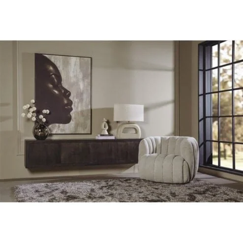 Mincio zwevend Tv meubel bruin eikenfineer 220cm