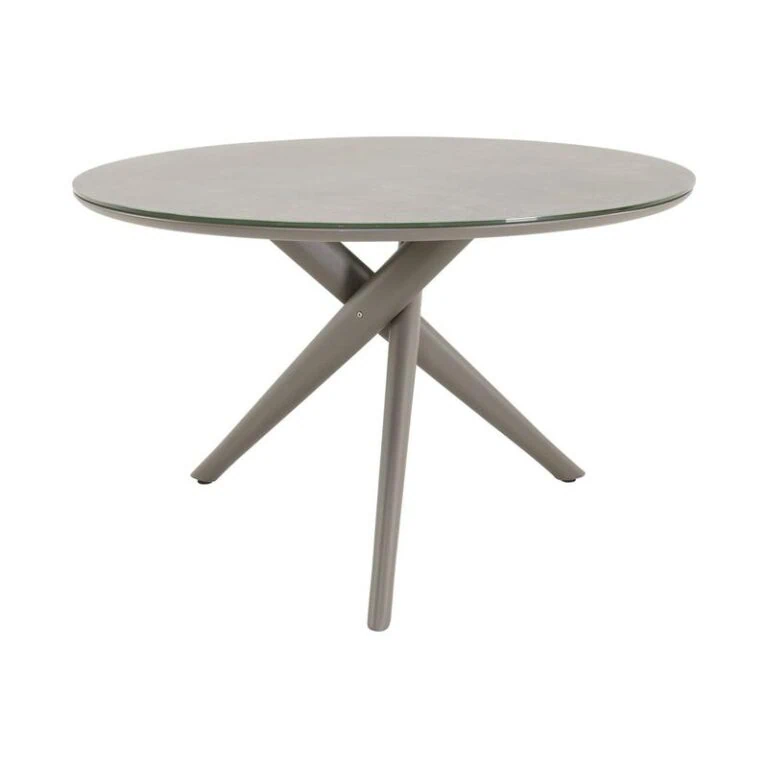 Mojito Tuintafel Rond keramisch taupe 120cm