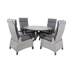 Mojito Tuintafel Rond keramisch zwart 120cm