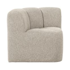 Mojo Eetkamerbank Hoek Met Rugleuning Bouclé Beige Melange