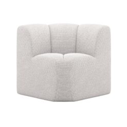 Mojo Eetkamerbank Hoek Met Rugleuning Bouclé Ecru Melange