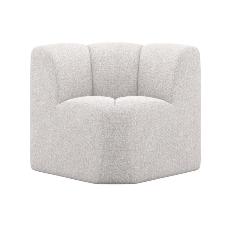 Mojo Eetkamerbank Hoek Met Rugleuning Bouclé Ecru Melange