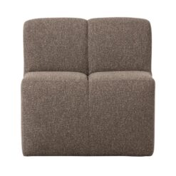 Mojo Eetkamerbank Met Rugleuning Bouclé Bruin Melange 84cm