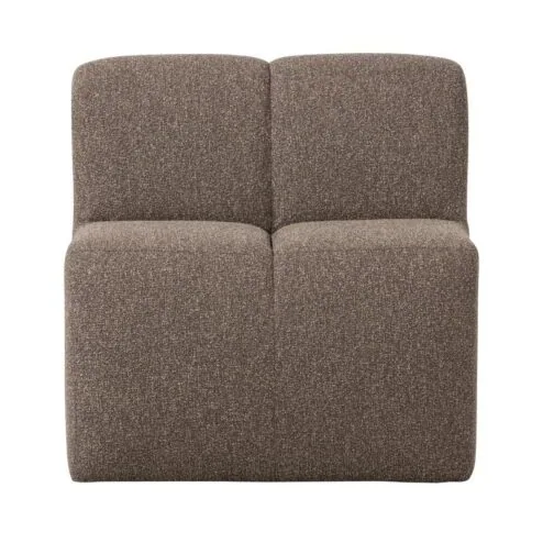 Mojo Eetkamerbank Met Rugleuning Bouclé Bruin Melange 84cm