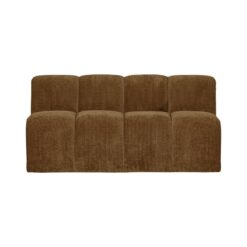 Mojo Eetkamerbank Met Rugleuning Ribstof Honinggeel 164cm