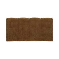 Mojo Eetkamerbank Met Rugleuning Ribstof Honinggeel 164cm