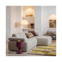 Mojo Eetkamerbank Ribstof Honinggeel 164cm