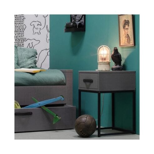 Morris Nachtkast Dennenhout Leem 35cm