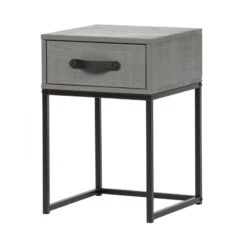 Morris Nachtkast Dennenhout Leem 35cm