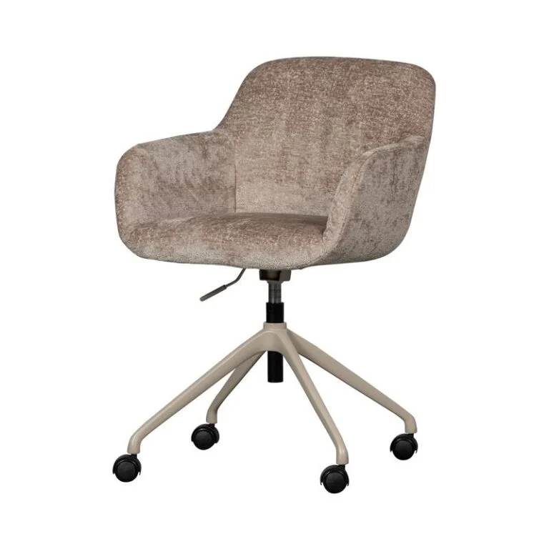 Morros Bureaustoel Chenille Taupe