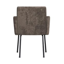 Mount Eetkamerstoel Met Armleuning Grof Geweven Grijs/Bruin