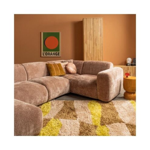 Musa Vloerkleed Grafisch Dessin Naturel/Geel 170x240cm