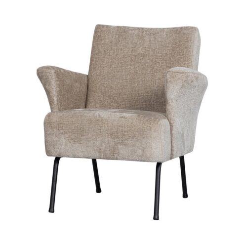 Muse Fauteuil Grof Geweven Stof Naturel