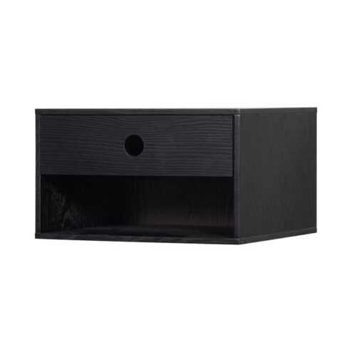 Nancy Hangend Nachtkastje Zwart 34cm