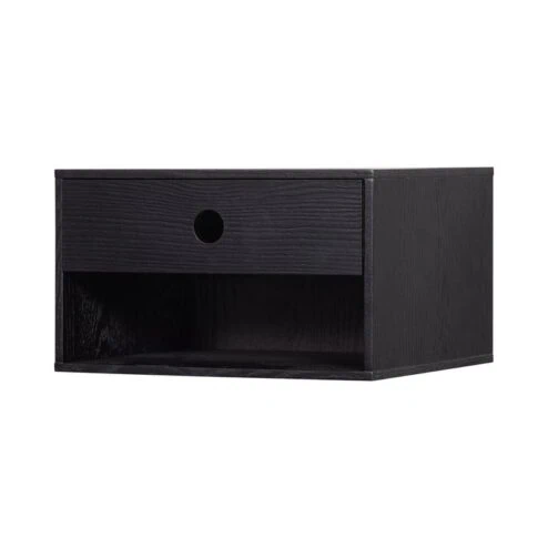 Nancy Hangend Nachtkastje Zwart 34cm