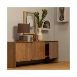 Noam Wanddeco Langwerpig Hout Dust 24cm