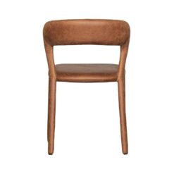 Noble Eetkamerstoel Leerlook Cognac (2)