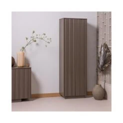 Nova Hoge Opbergkast Dennenhout Truffelbruin 67cm