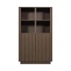 Nova Lage Vitrinekast Dennenhout Truffelbruin 102cm
