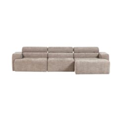 Novi Chaise Longue Bank Rechts Naturel Melange