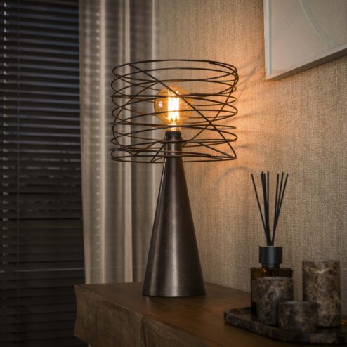 Omaha 1-lichts Tafellamp Bruin