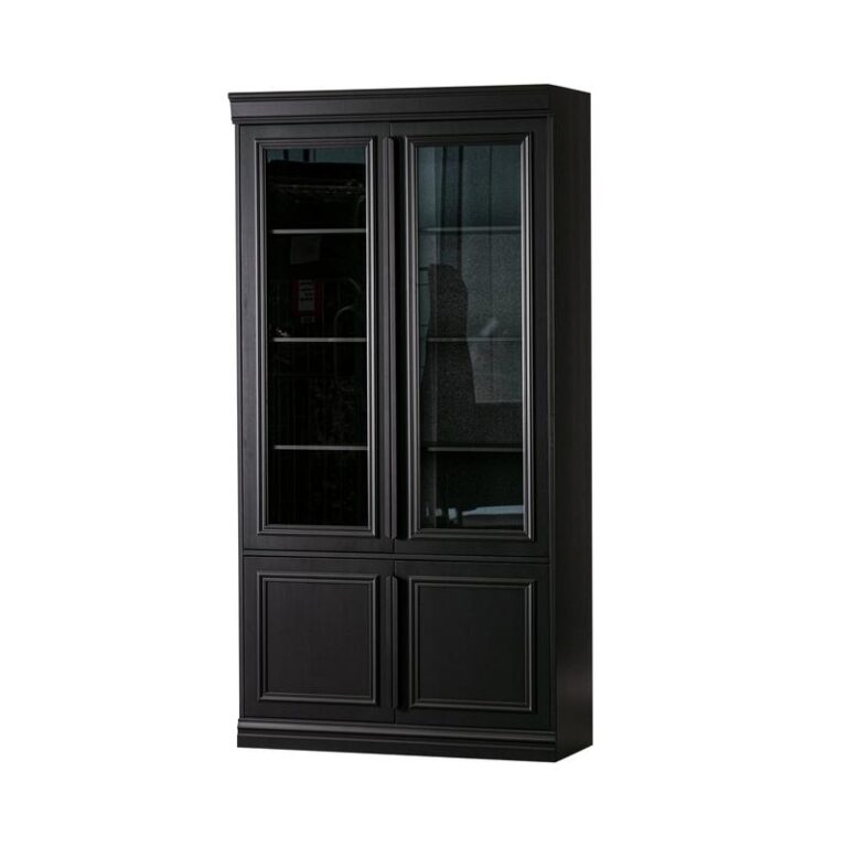 Organize Vitrinekast Dennenhout Matzwart 44cm